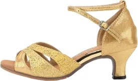 Women's Latin Dance Shoes Ballroom Practice Dance Heels Dressy Wedding Bride Sandals Prom Graduation Business Heels
